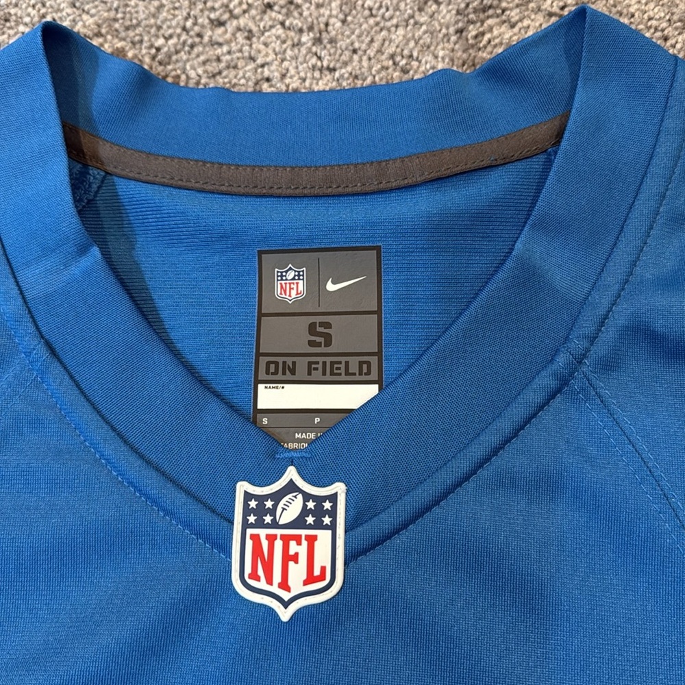 NFL Official - Detroit Lions Barry Sanders Nike Blue Game Retired Player Jersey. - Picture 2 of 6